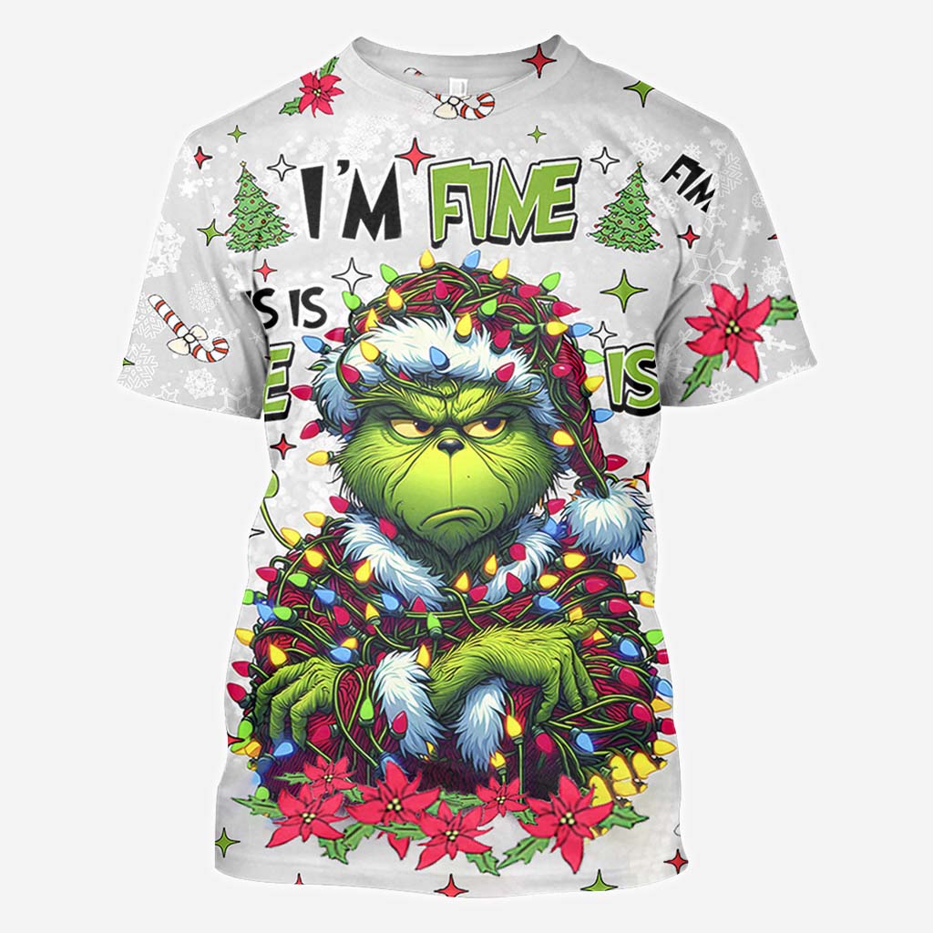 Tout va bien, je vais bien - T-shirt personnalisé « J'ai volé Noël partout »