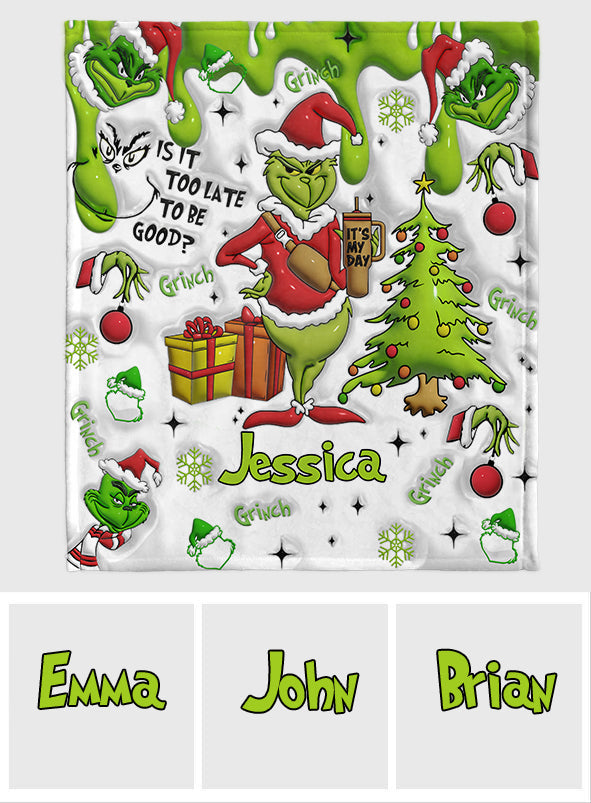 Joyeux Grinchmas - Étole de Noël personnalisée