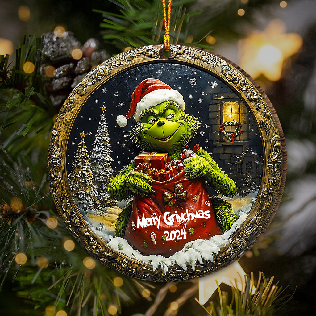 Briser le monstre coquin - Ornement de Noël étole personnalisé