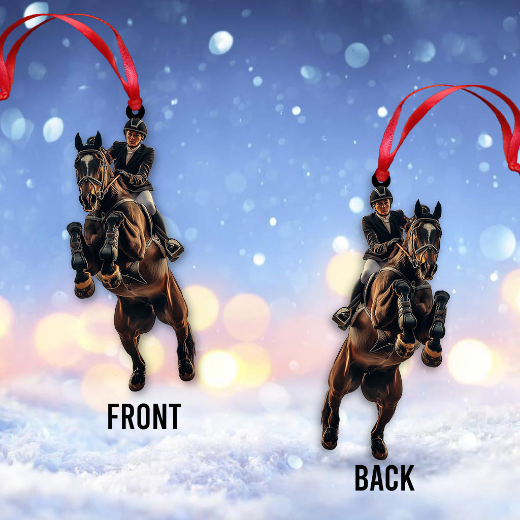 Custom Any Photo Ornament - Personalized Horse Custom Shaped Ornament