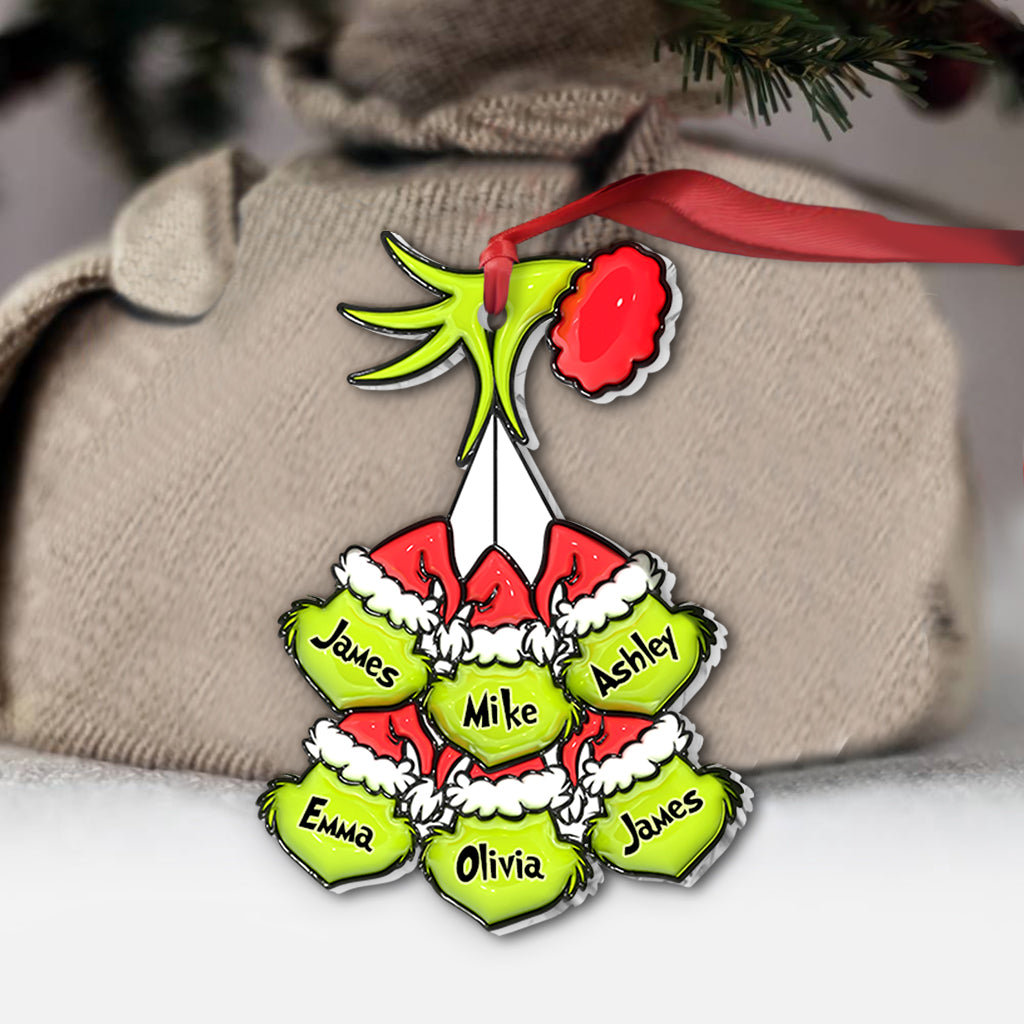Mama Grinch - Ornement de Noël personnalisé en forme d'étole