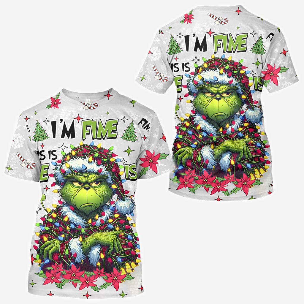 Tout va bien, je vais bien - T-shirt personnalisé « J'ai volé Noël partout »