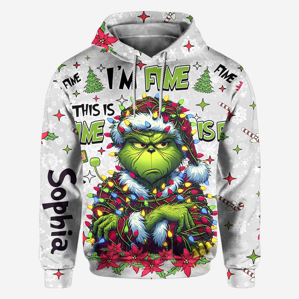 Tout va bien, je vais bien - T-shirt personnalisé « J'ai volé Noël partout »