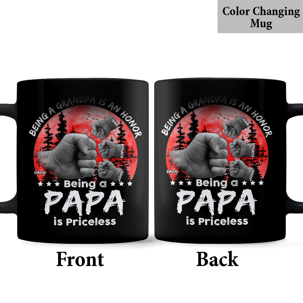 Mug personnalisé Père-Fils Lueur Rouge - Mug Papa