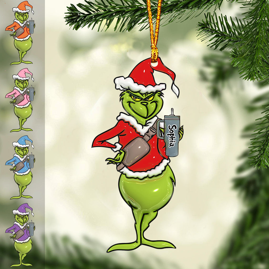 Merry Grinchmas - Personalized Stole Christmas Ornament