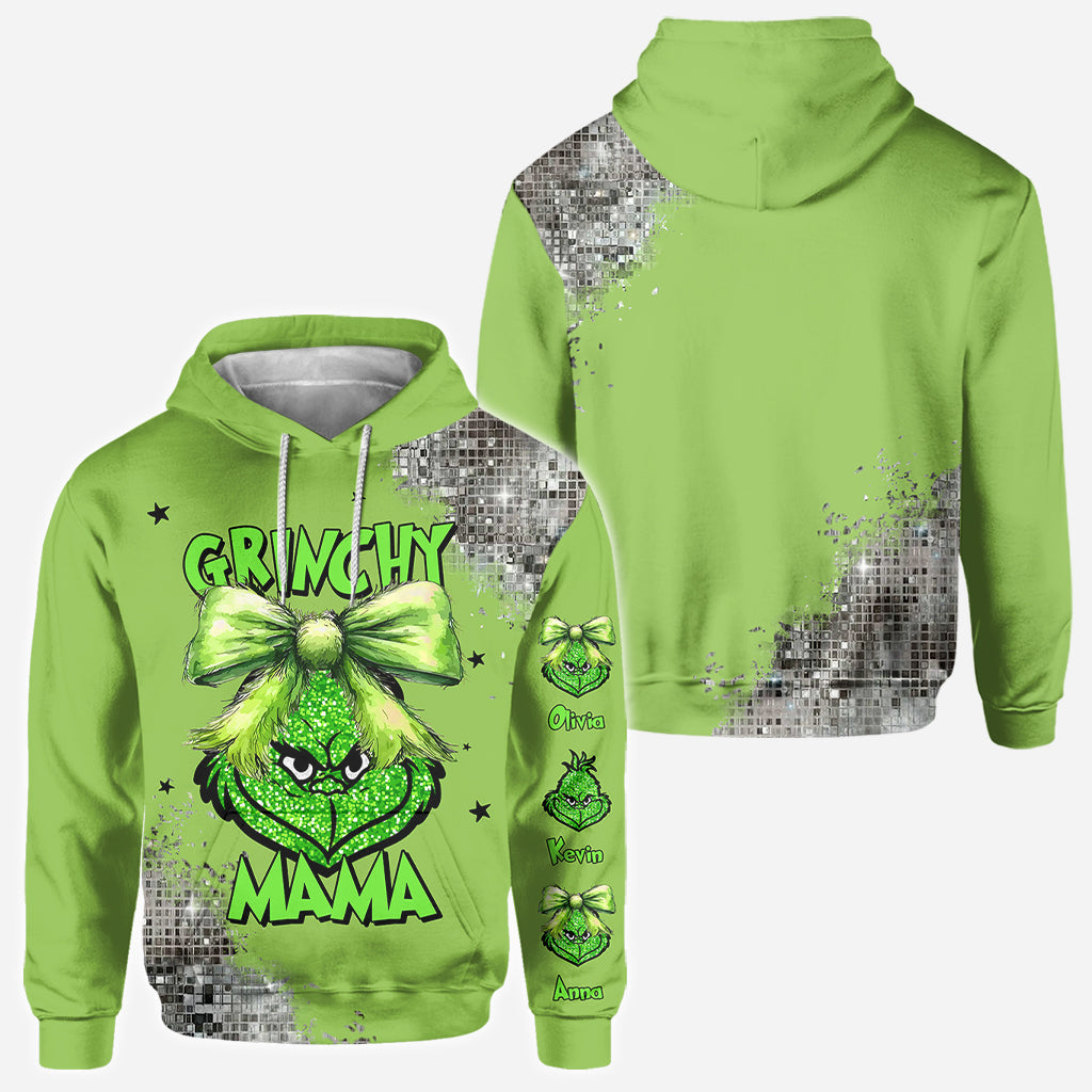 Grinchy Mama - Personalized Stole Christmas All Over Shirt