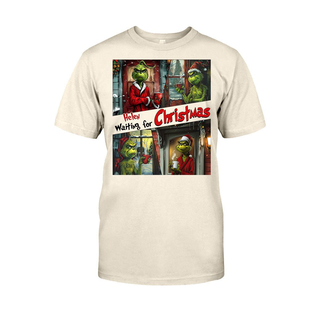 En attendant Noël - T-shirt et sweat à capuche personnalisés « Étole de Noël »