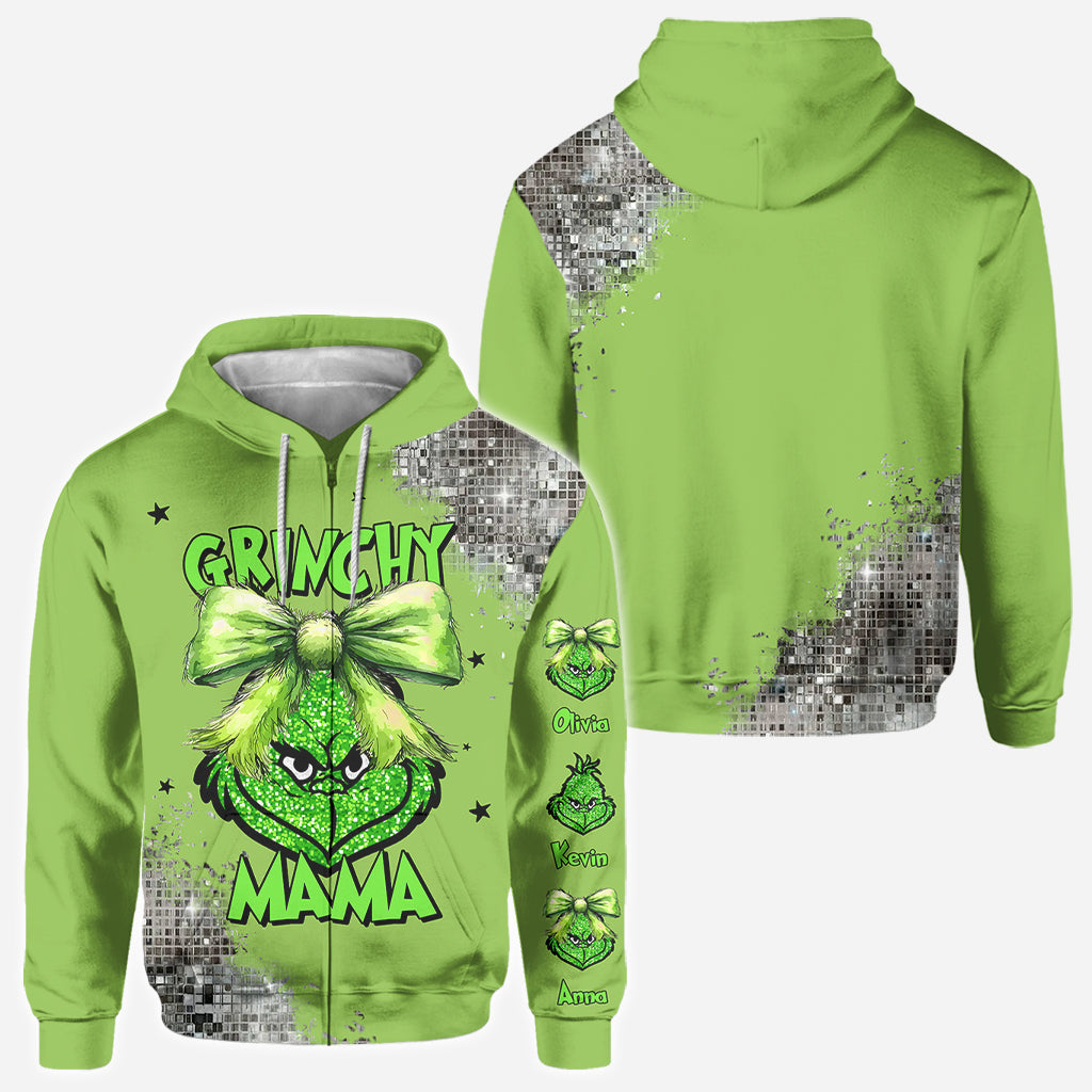 Grinchy Mama - Personalized Stole Christmas All Over Shirt