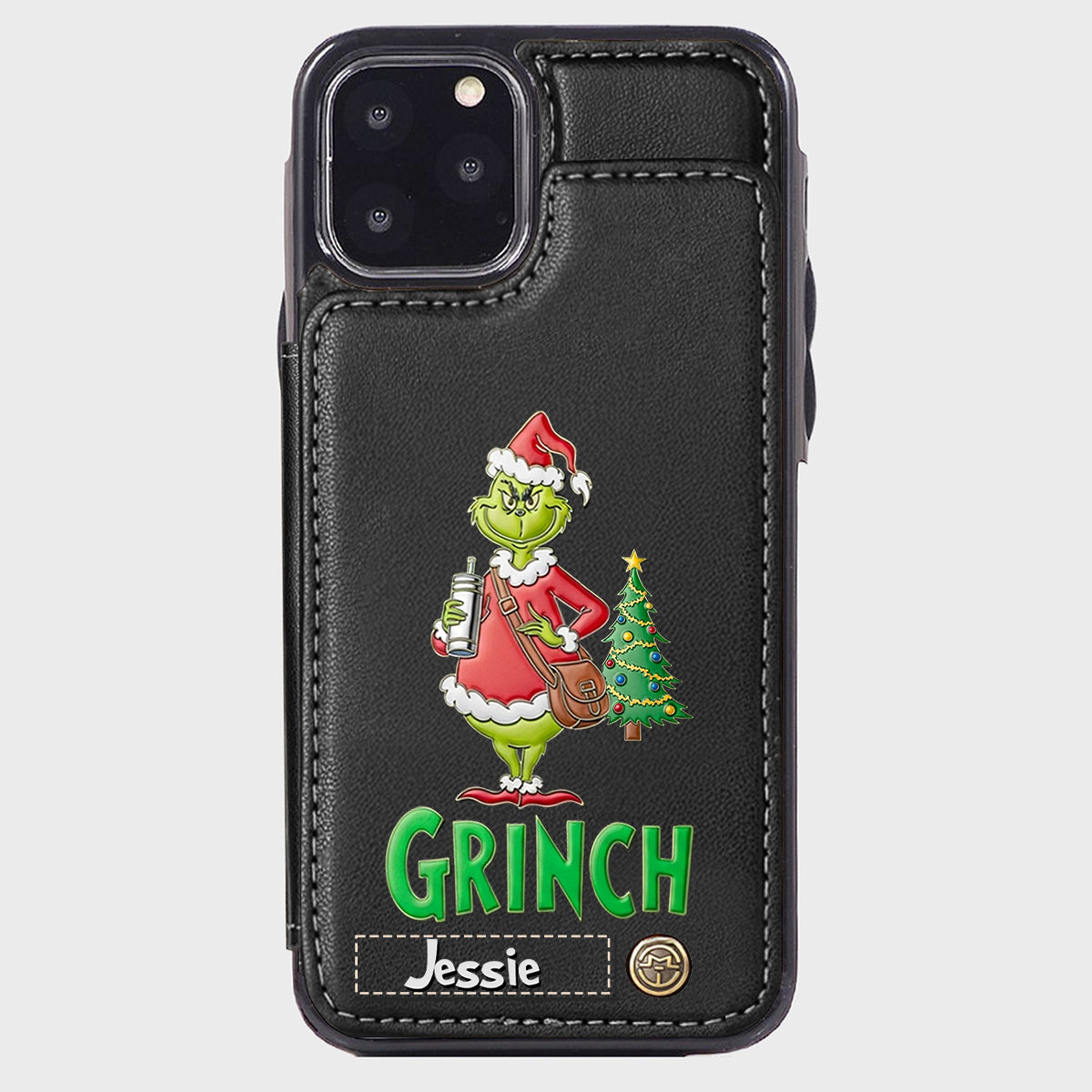 Merry Grinchmas - Personalized Stole Christmas Wallet Phone Case