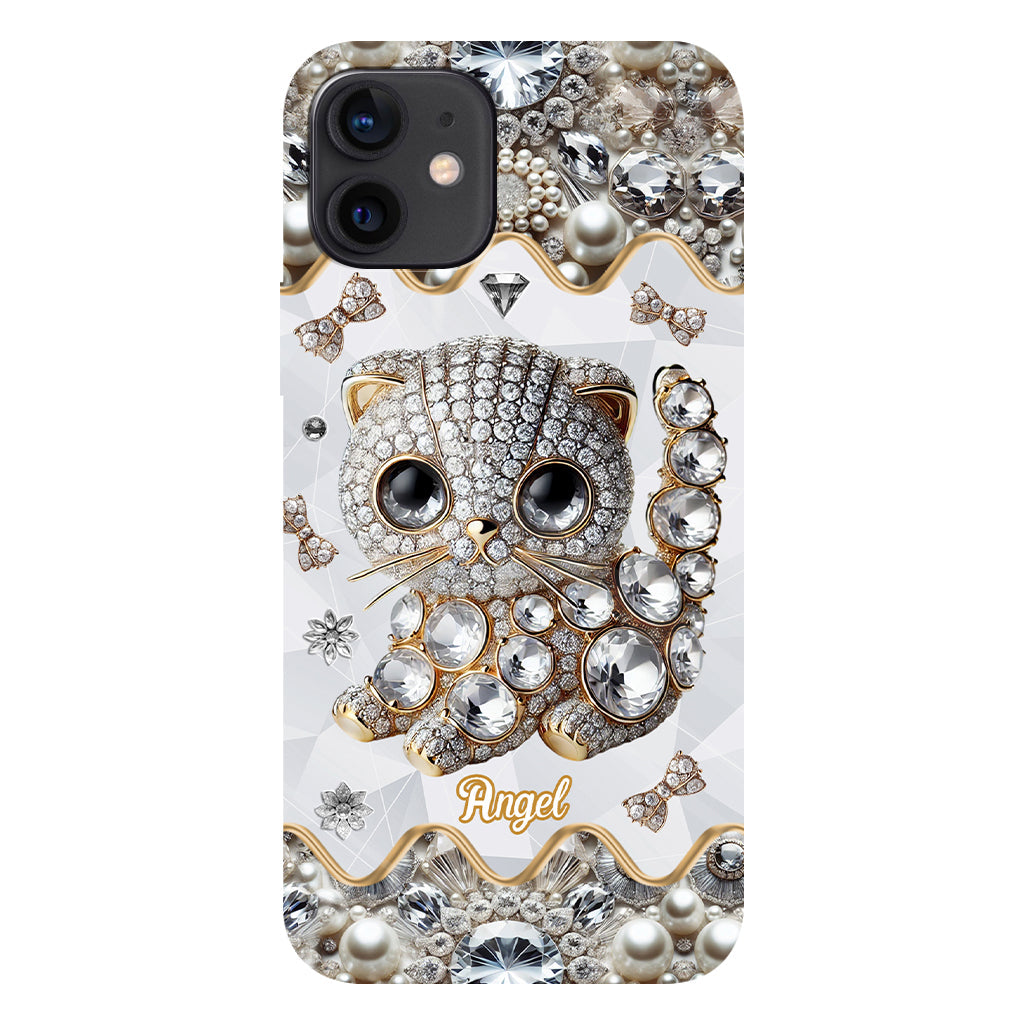 Coque de téléphone personnalisée avec motif chat Scottish Fold - J'adore le Scottish Fold