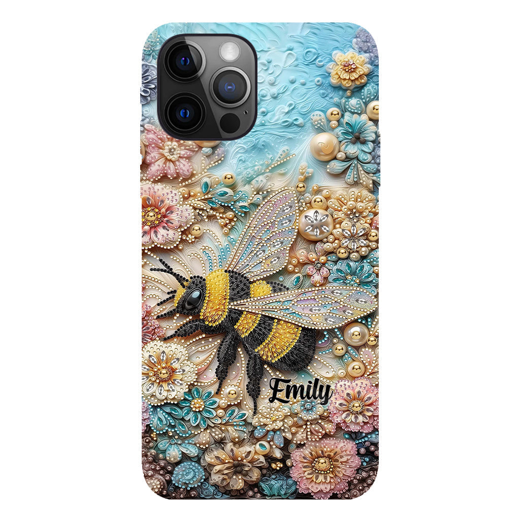Insecte scintillant - Coque de téléphone personnalisée avec impression intégrale sur le thème du jardinage