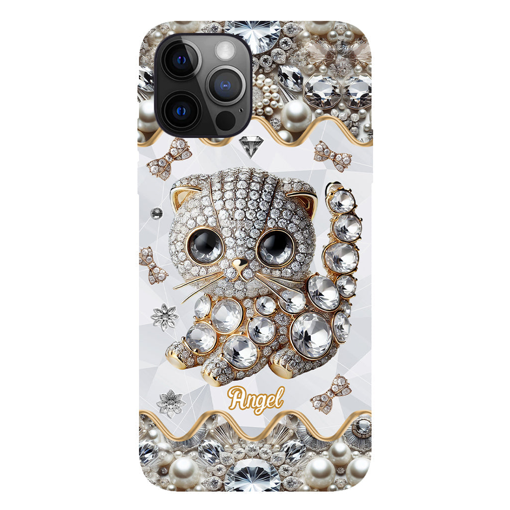 Coque de téléphone personnalisée avec motif chat Scottish Fold - J'adore le Scottish Fold