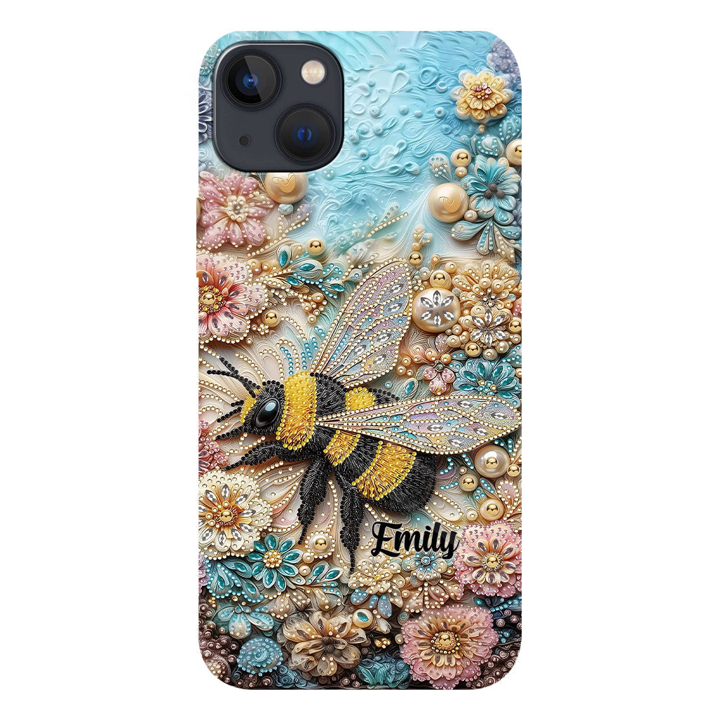 Insecte scintillant - Coque de téléphone personnalisée avec impression intégrale sur le thème du jardinage
