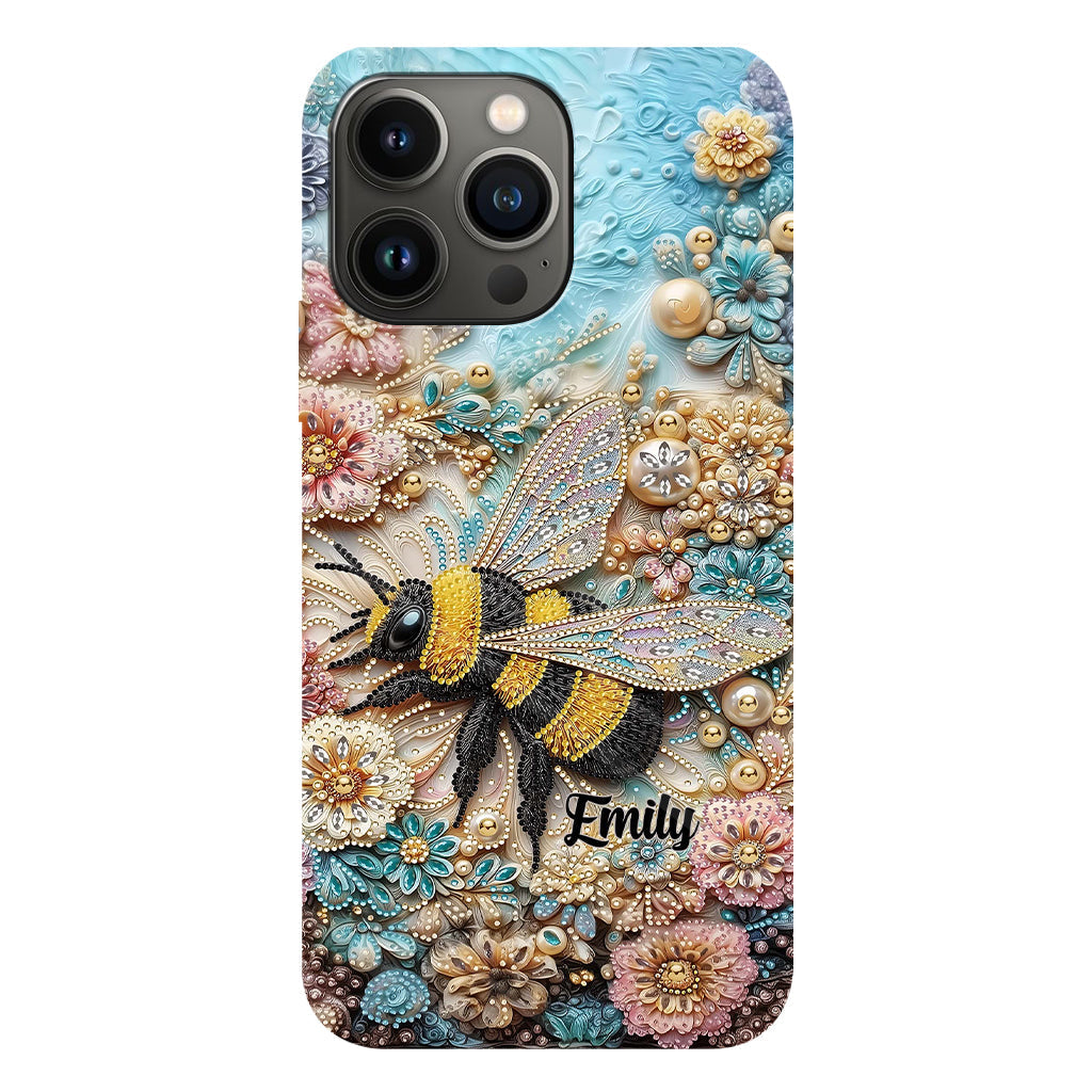 Insecte scintillant - Coque de téléphone personnalisée avec impression intégrale sur le thème du jardinage