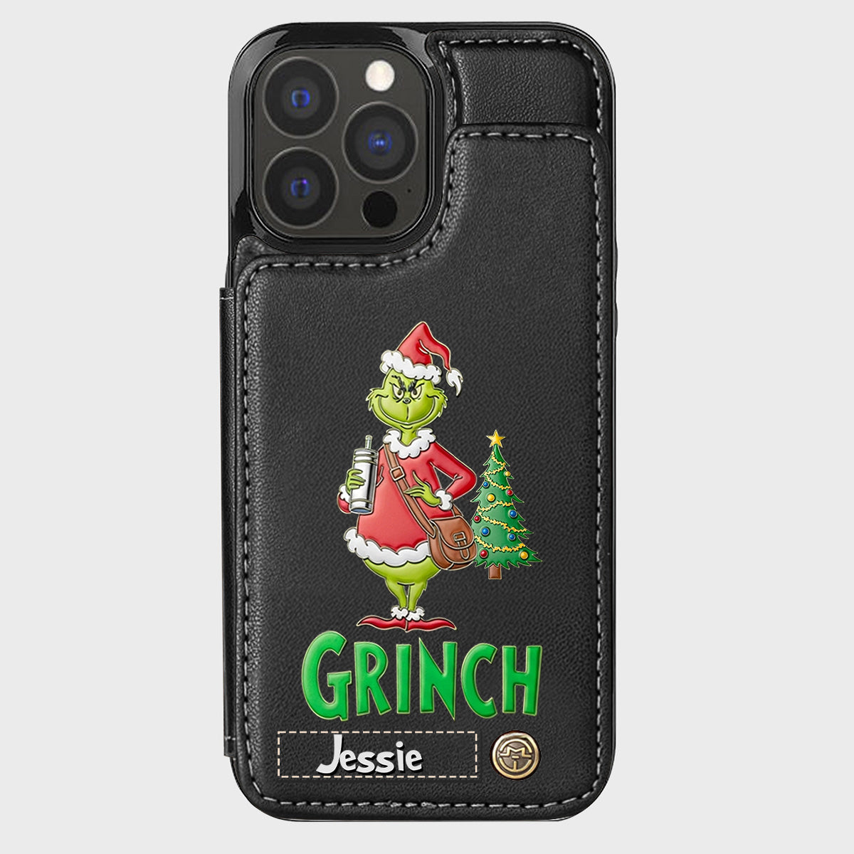 Merry Grinchmas - Personalized Stole Christmas Wallet Phone Case