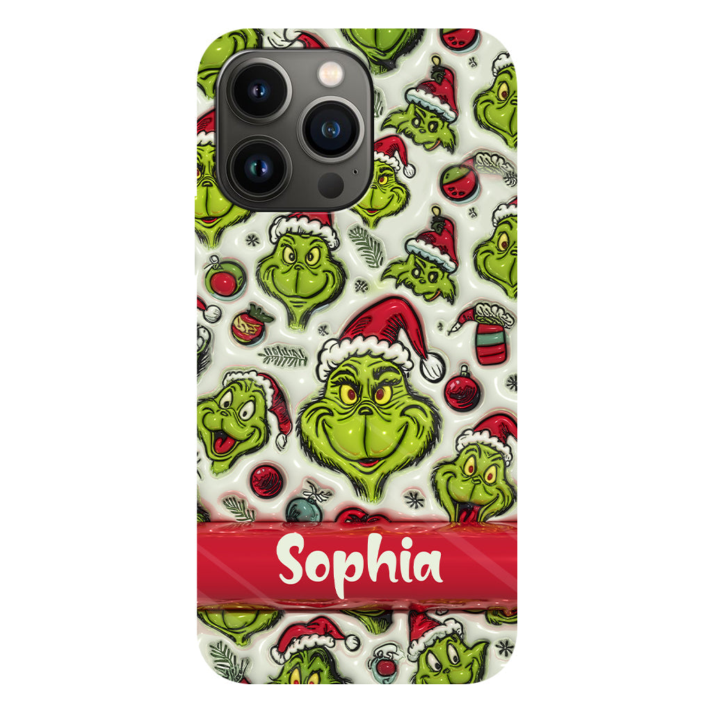Green Character - Personalized Stole Christmas Full Print Phone Case