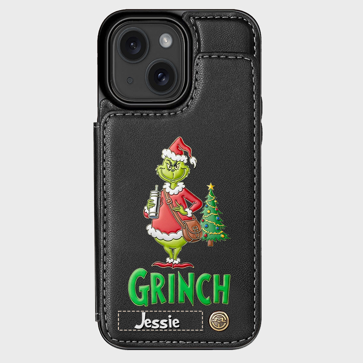 Merry Grinchmas - Personalized Stole Christmas Wallet Phone Case