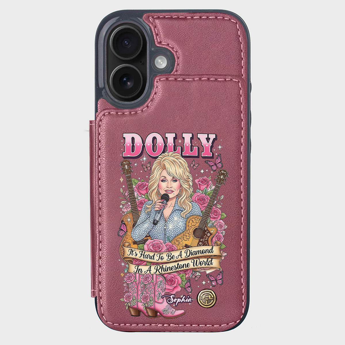 It’s Hard To Be A Diamond In A Rhinestone World - Personalized Wallet Phone Case