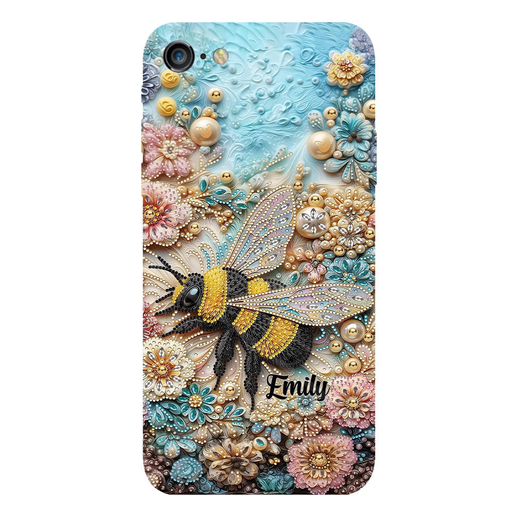 Insecte scintillant - Coque de téléphone personnalisée avec impression intégrale sur le thème du jardinage
