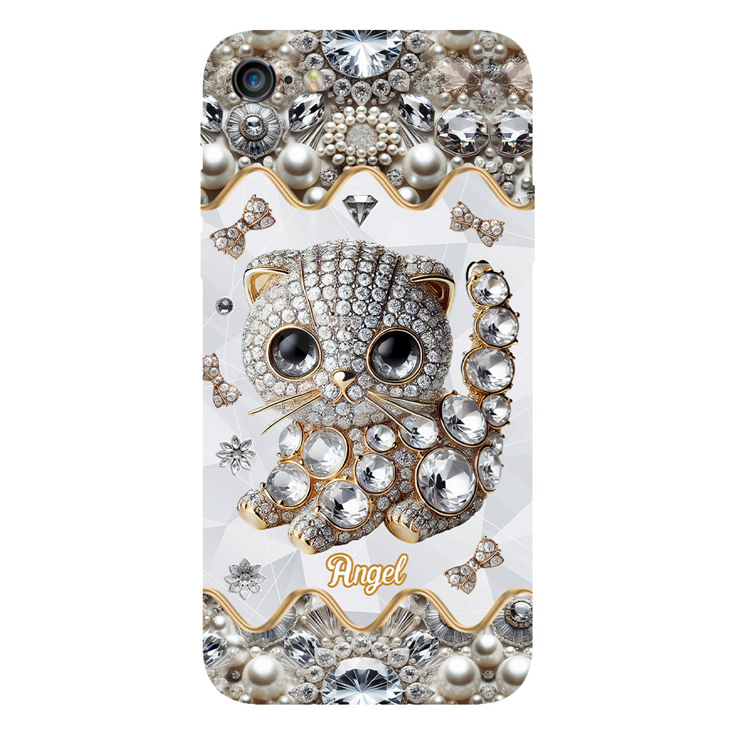 Coque de téléphone personnalisée avec motif chat Scottish Fold - J'adore le Scottish Fold