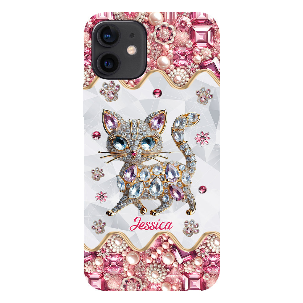 Coque de téléphone personnalisée avec motif chat pour une fille qui aime les chats