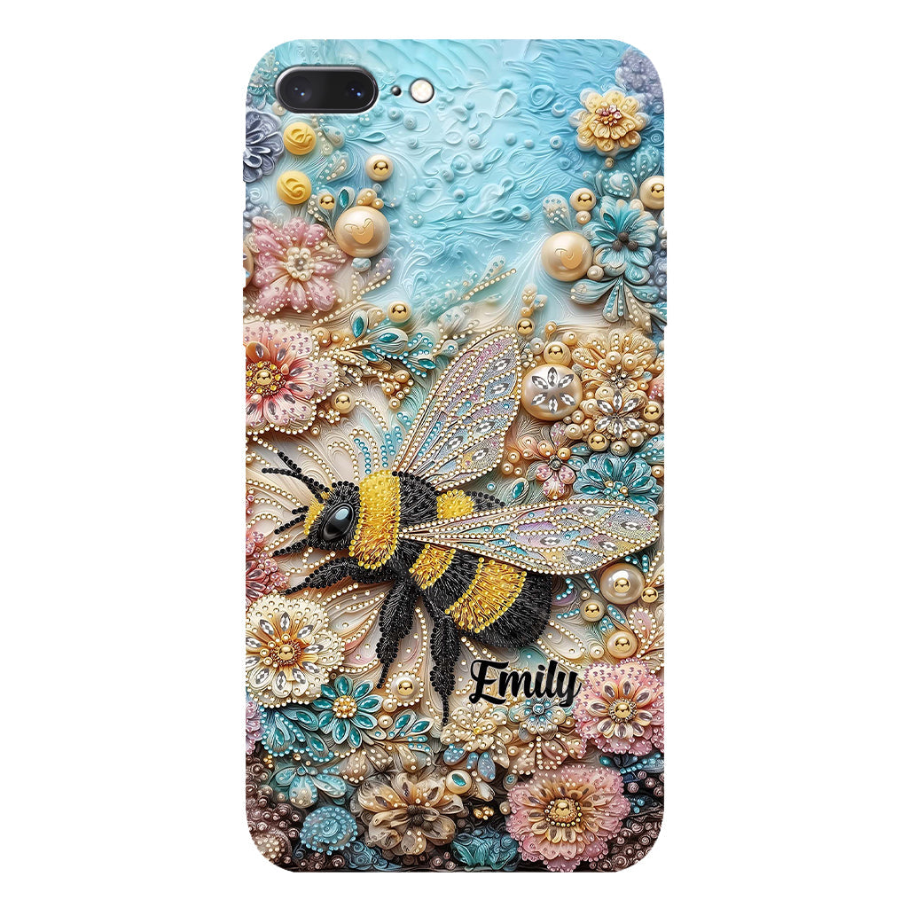 Insecte scintillant - Coque de téléphone personnalisée avec impression intégrale sur le thème du jardinage