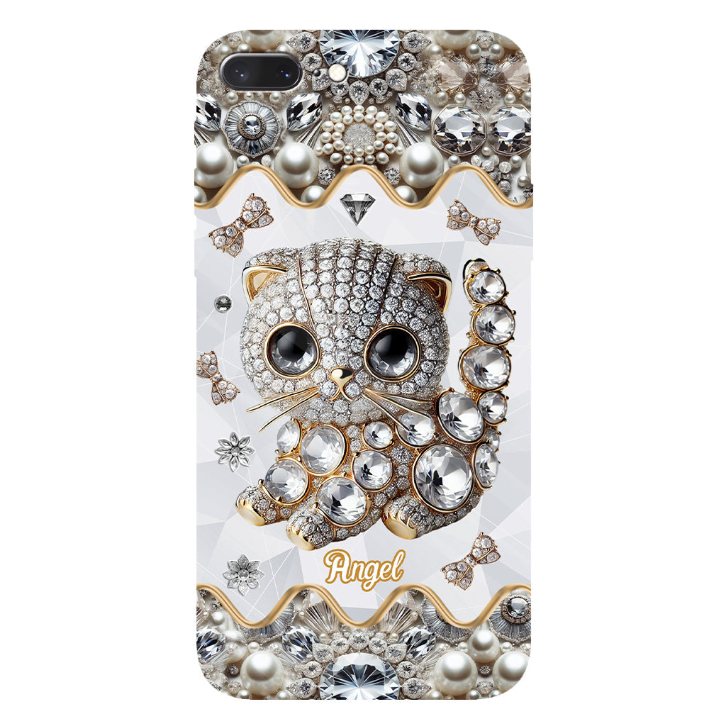 Coque de téléphone personnalisée avec motif chat Scottish Fold - J'adore le Scottish Fold