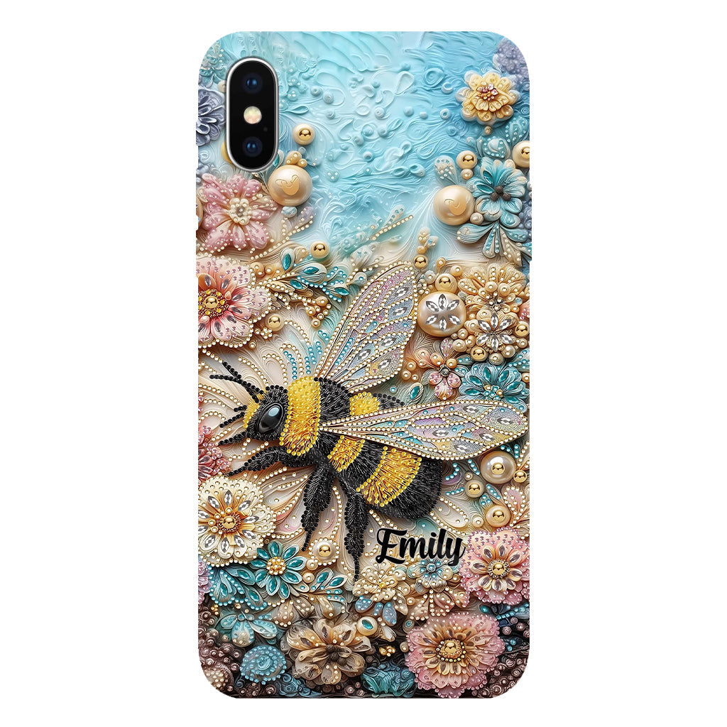 Insecte scintillant - Coque de téléphone personnalisée avec impression intégrale sur le thème du jardinage