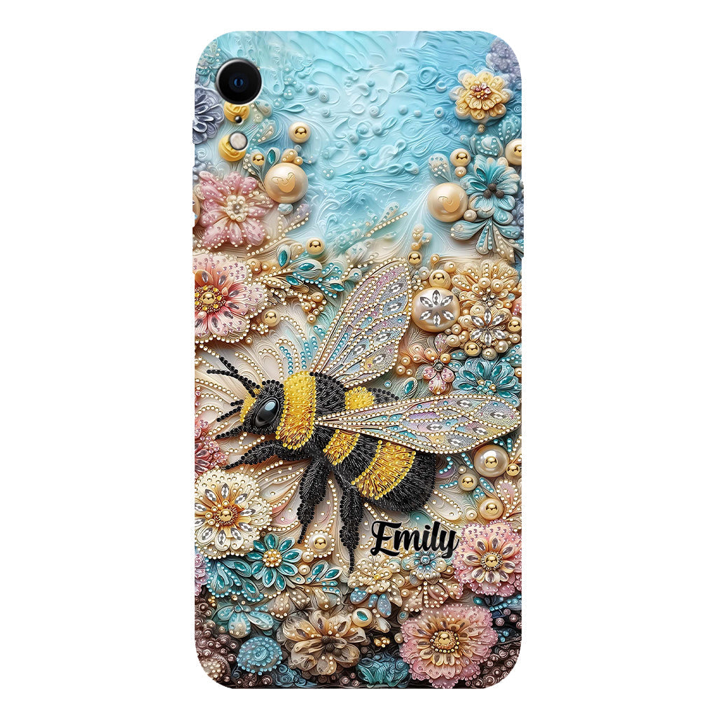 Insecte scintillant - Coque de téléphone personnalisée avec impression intégrale sur le thème du jardinage