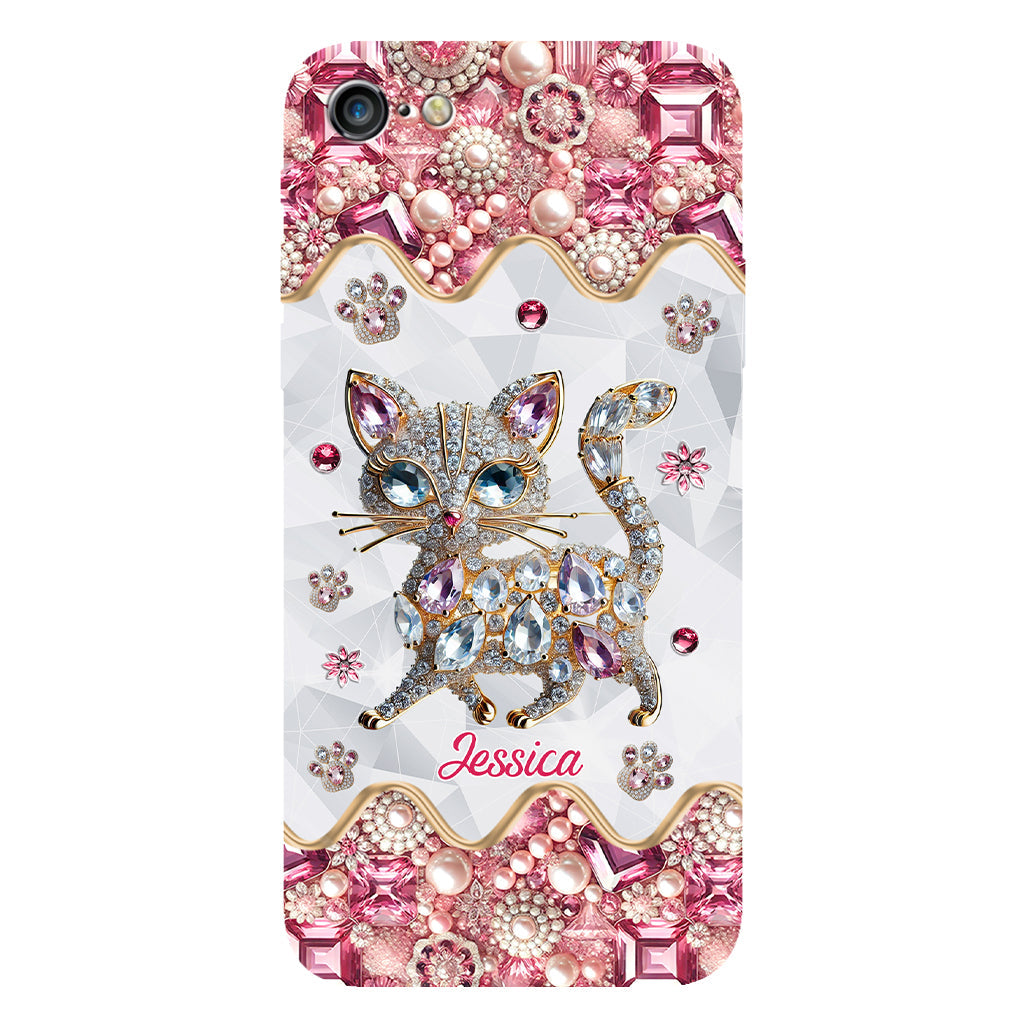 Coque de téléphone personnalisée avec motif chat pour une fille qui aime les chats
