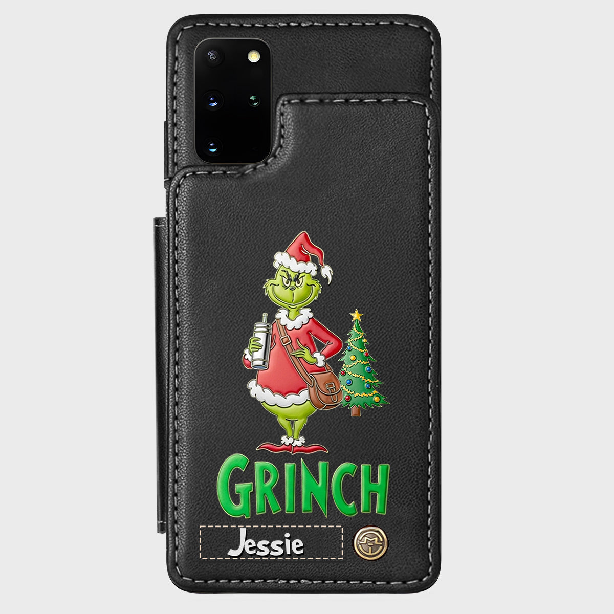 Merry Grinchmas - Personalized Stole Christmas Wallet Phone Case