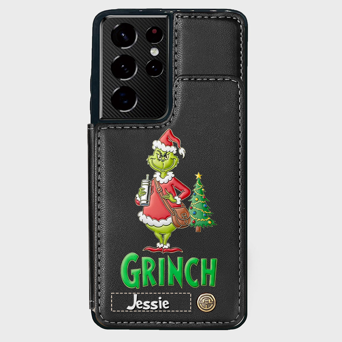 Merry Grinchmas - Personalized Stole Christmas Wallet Phone Case