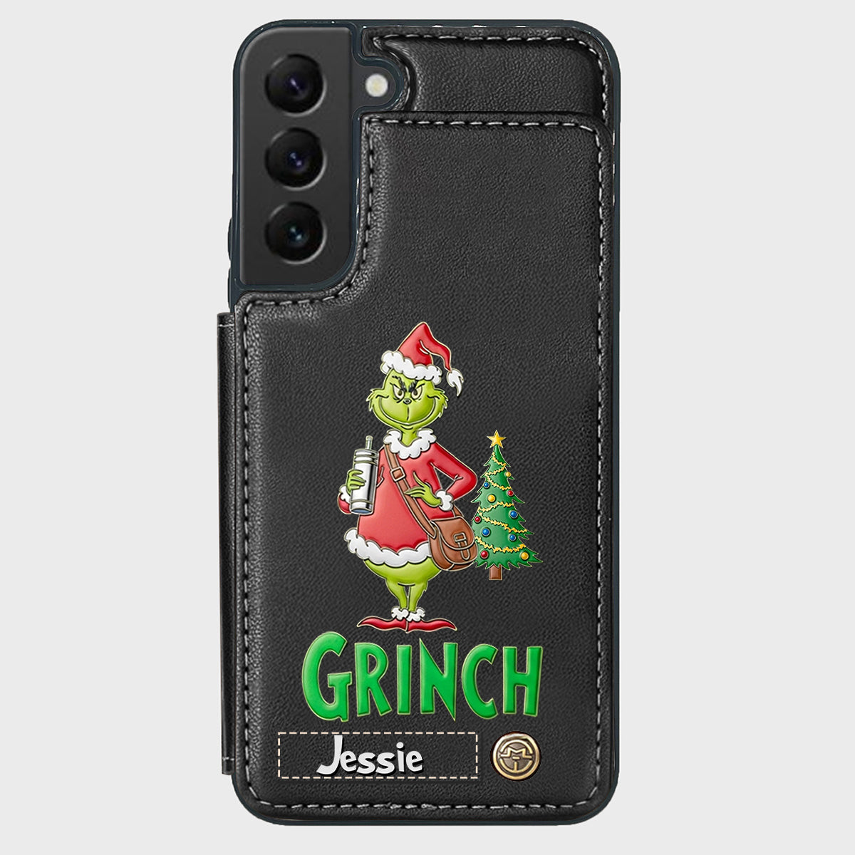 Merry Grinchmas - Personalized Stole Christmas Wallet Phone Case