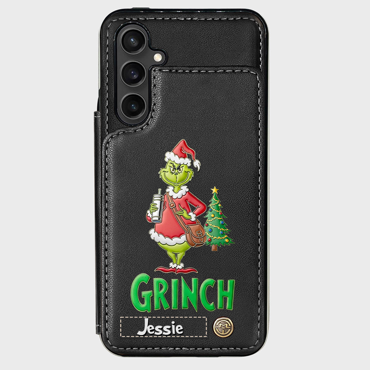 Merry Grinchmas - Personalized Stole Christmas Wallet Phone Case