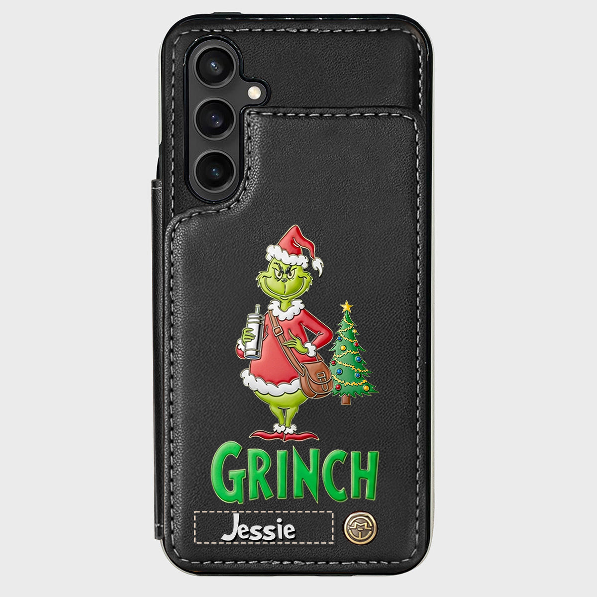 Merry Grinchmas - Personalized Stole Christmas Wallet Phone Case