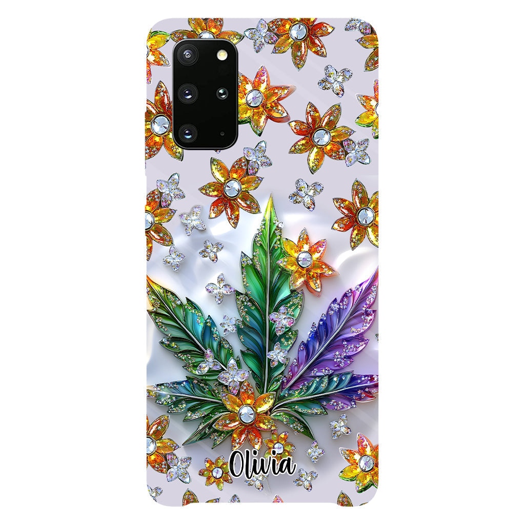 Belle feuille - Coque de téléphone personnalisée avec motif cannabis