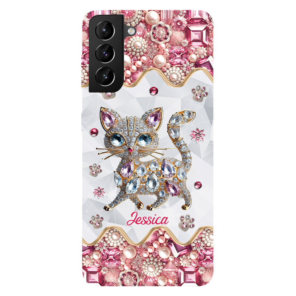 Coque de téléphone personnalisée avec motif chat pour une fille qui aime les chats