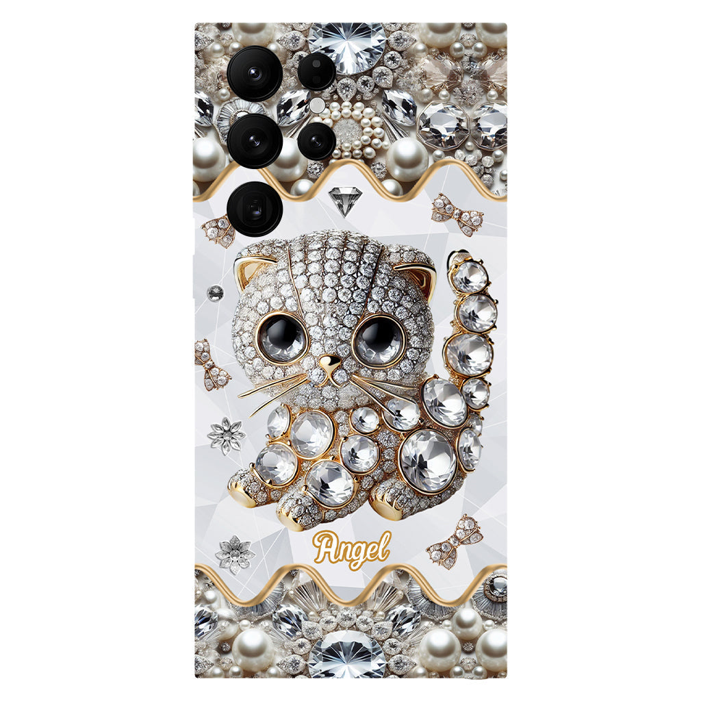 Coque de téléphone personnalisée avec motif chat Scottish Fold - J'adore le Scottish Fold