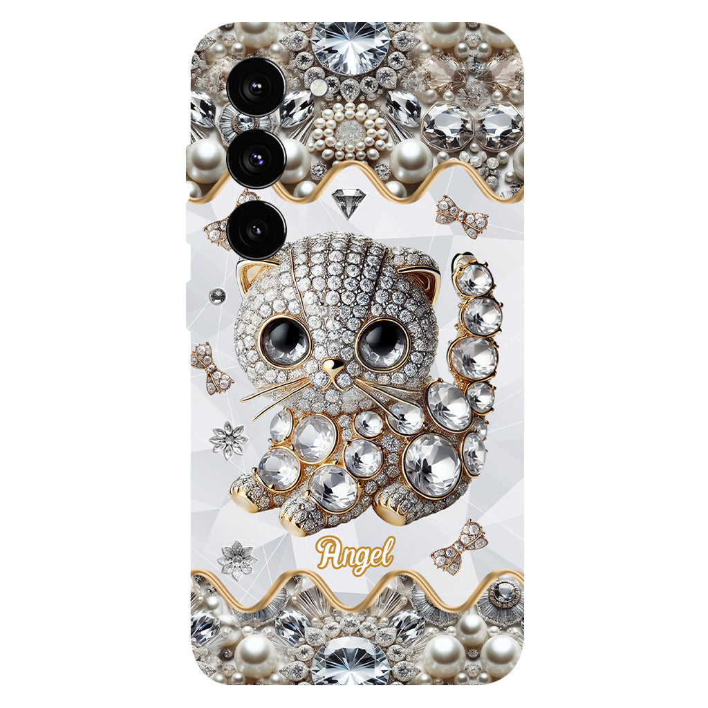 Coque de téléphone personnalisée avec motif chat Scottish Fold - J'adore le Scottish Fold