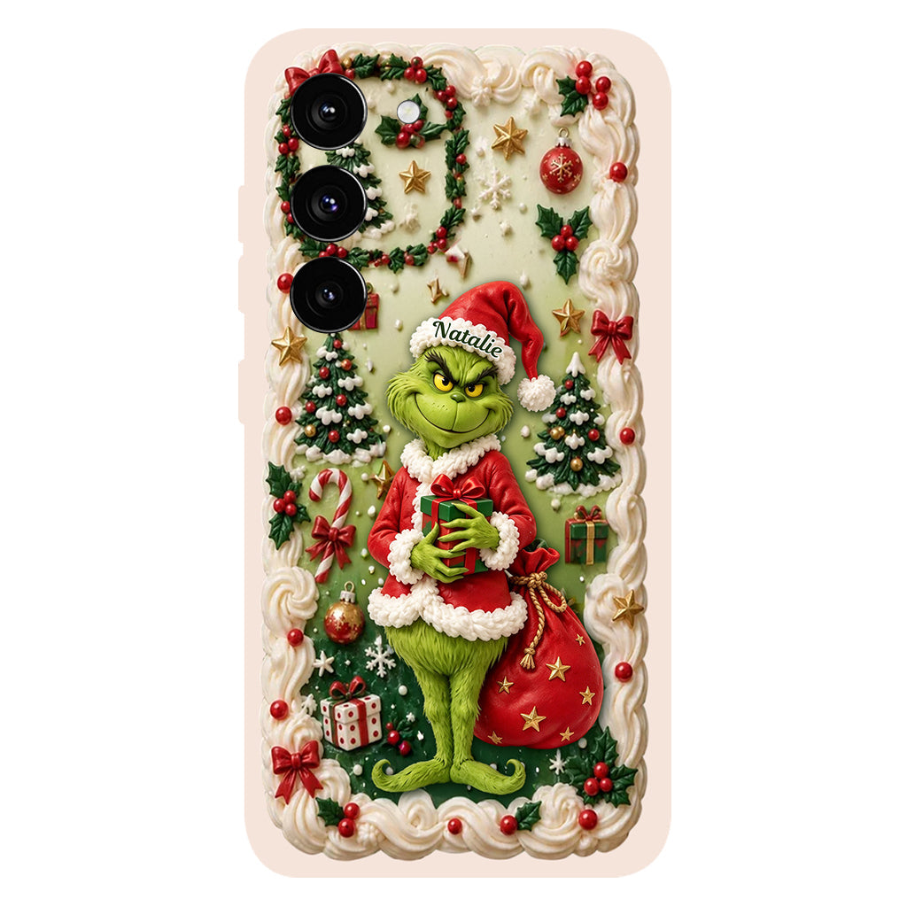 Merry Xmas - Personalized Stole Christmas Phone Case & Embroidered Lanyard