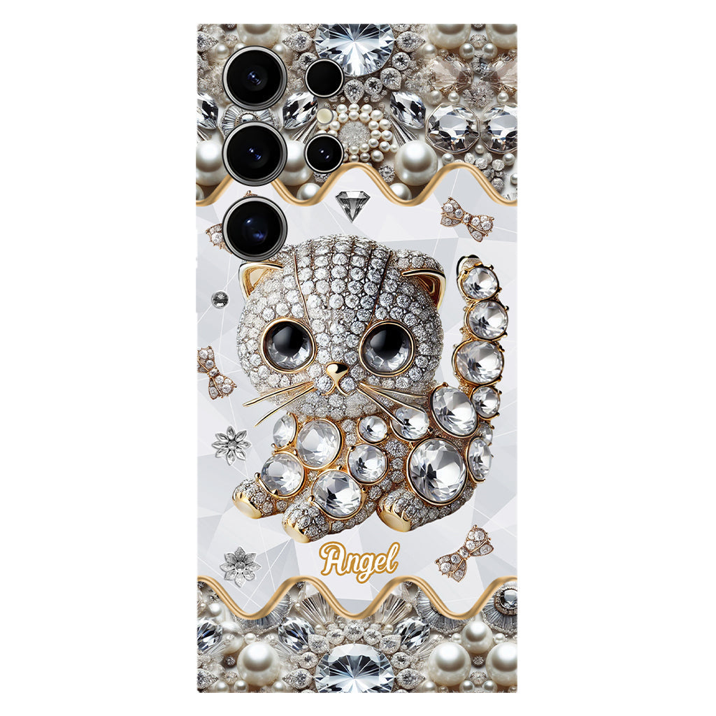 Coque de téléphone personnalisée avec motif chat Scottish Fold - J'adore le Scottish Fold