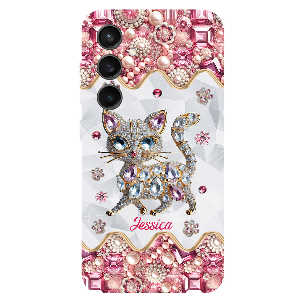 Coque de téléphone personnalisée avec motif chat pour une fille qui aime les chats