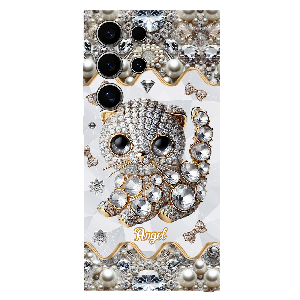 Coque de téléphone personnalisée avec motif chat Scottish Fold - J'adore le Scottish Fold