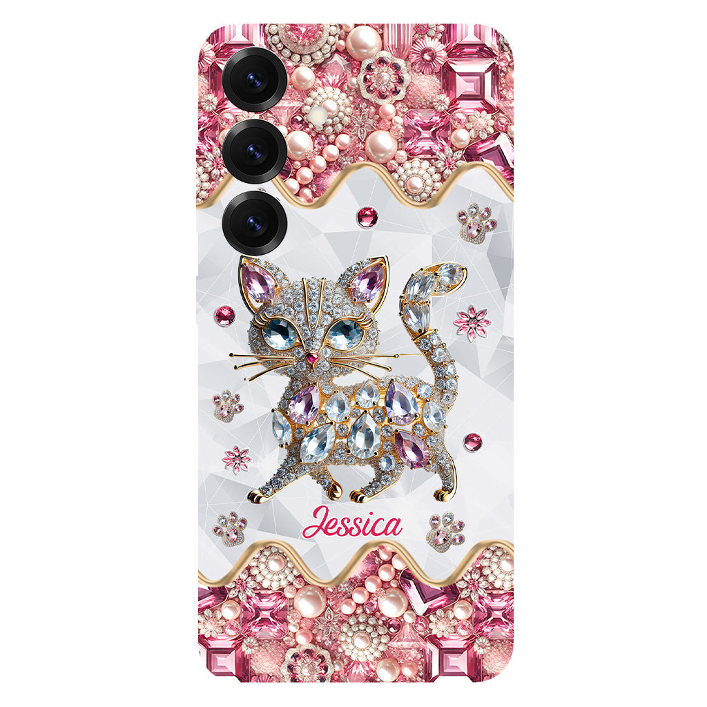 Coque de téléphone personnalisée avec motif chat pour une fille qui aime les chats