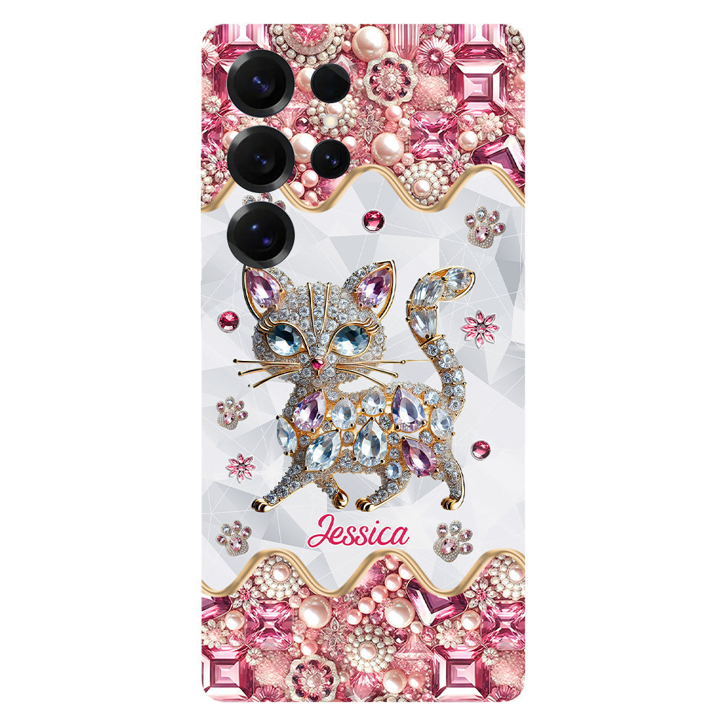 Coque de téléphone personnalisée avec motif chat pour une fille qui aime les chats