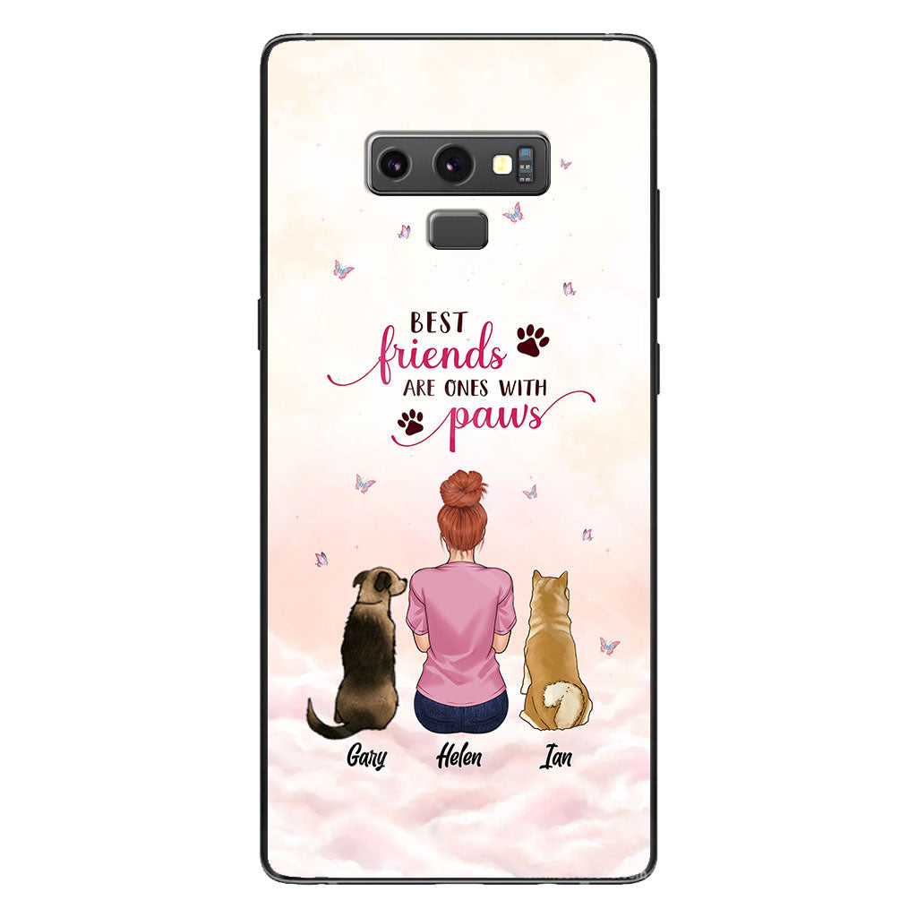 Les meilleurs amis sont ceux qui ont des pattes - Coque de téléphone transparente personnalisée pour chien