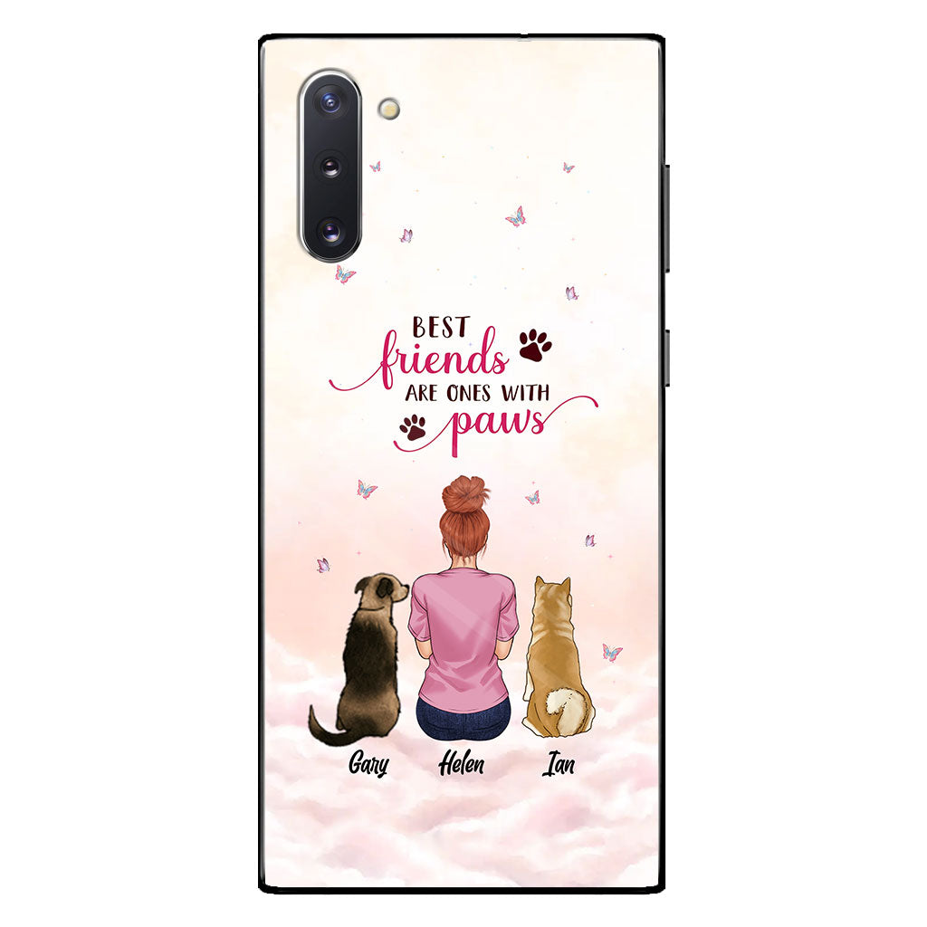Les meilleurs amis sont ceux qui ont des pattes - Coque de téléphone transparente personnalisée pour chien