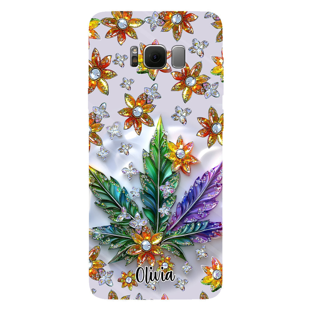 Belle feuille - Coque de téléphone personnalisée avec motif cannabis