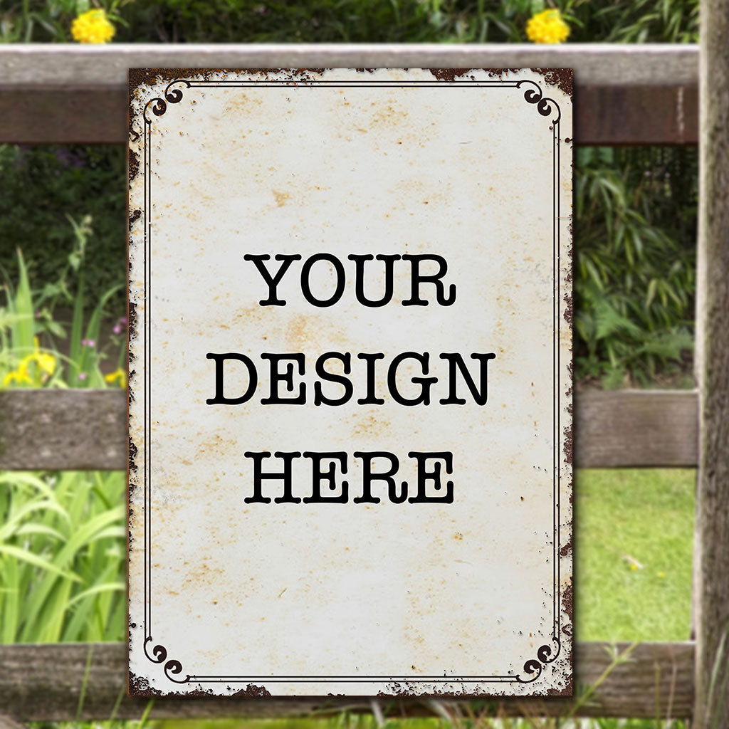YourDesign Rectangle Metal Sign
