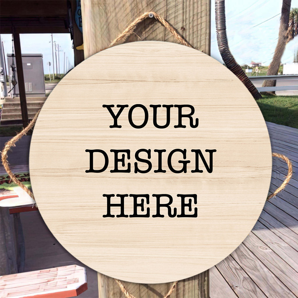YourDesign Round Wood Sign